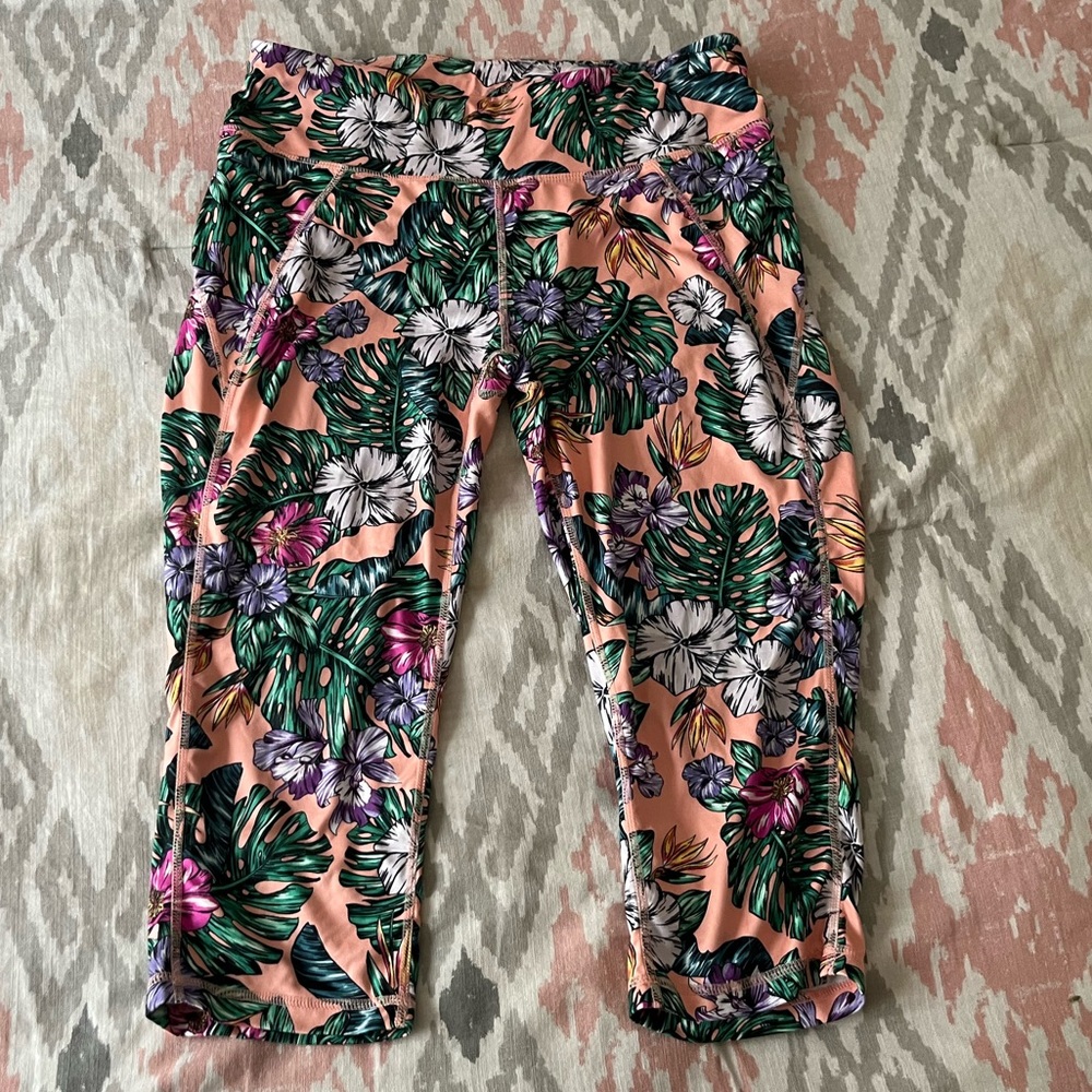 Floral Sweaty Betty capris